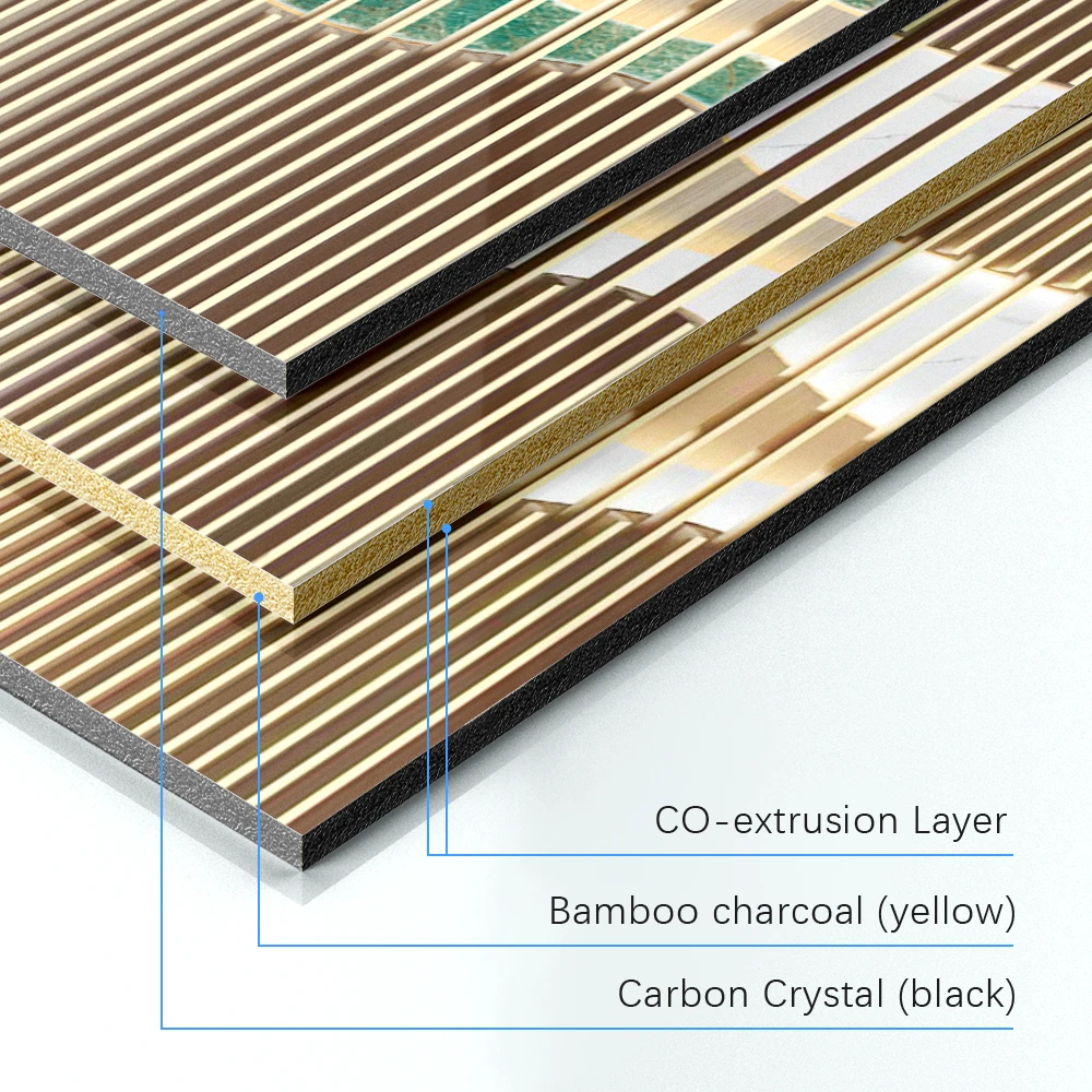防湿 PVC ウォール パネル - 屋内用の新しい竹炭木目テクスチャ 使用方法