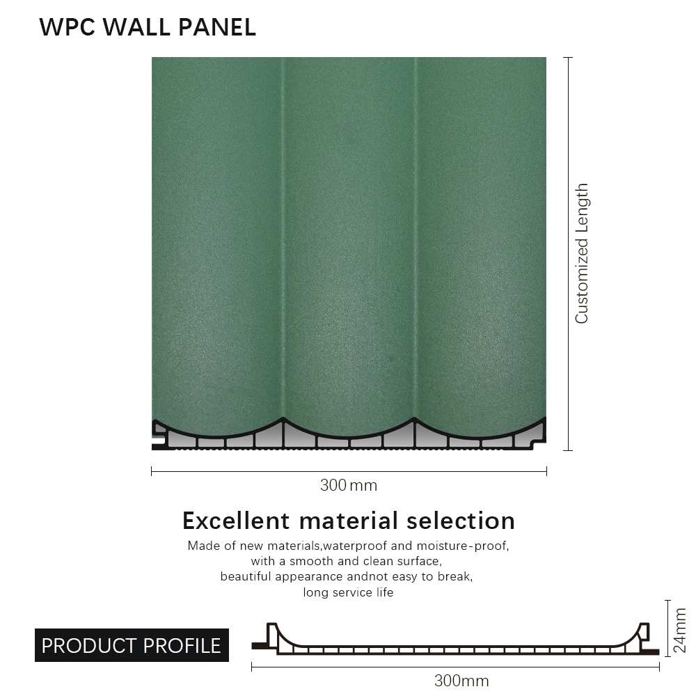 ホテル装飾用途向け木製装飾付き防水 PVC 屋内 WPC 壁パネル